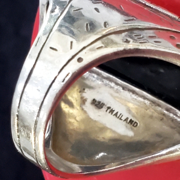 Silpada 925 Sterling Silver Black Onyx Black Tie Ring R2891 - Picture 5 of 9